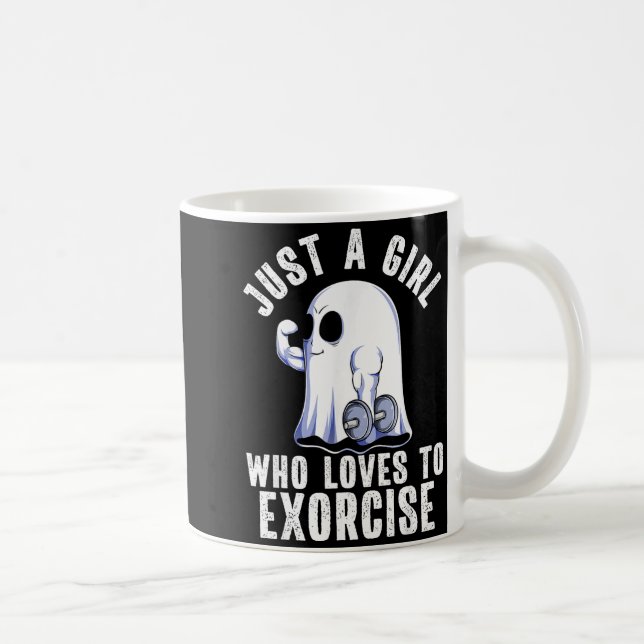 Mug Ghost Funny Gym Workout Bodybuilding Soky Hallowee (Droite)