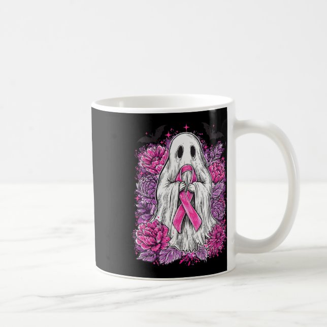 Mug Ghost Ribbon Sensibilisation au cancer du sein Hal (Droite)