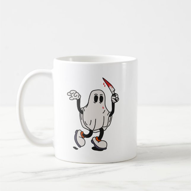 Mug Ghost with blood knife (Gauche)