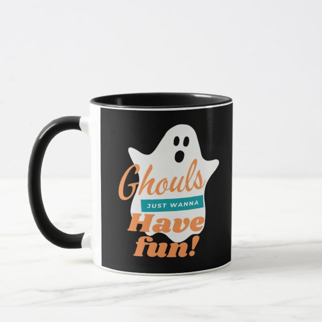 Mug Ghouls Veut Juste S'Amuser Cet Halloween (Gauche)