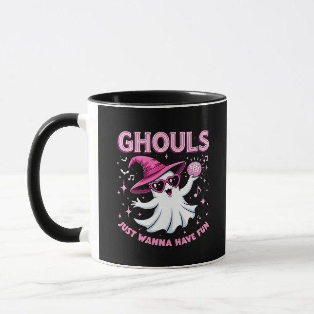 Mug Ghouls veut juste s'amuser Halloween Éffrayant - a (Gauche)