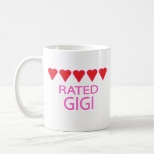 Mug Gigi à cinq coeurs