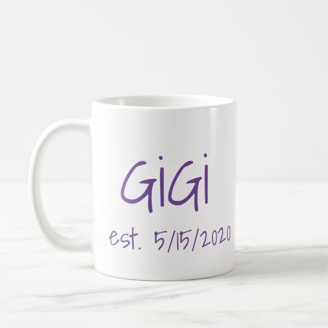Mug Gigi Date d'établissement (Gauche)
