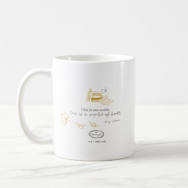 Mug Gilmore Girls Rory Book Quote Design (Gauche)