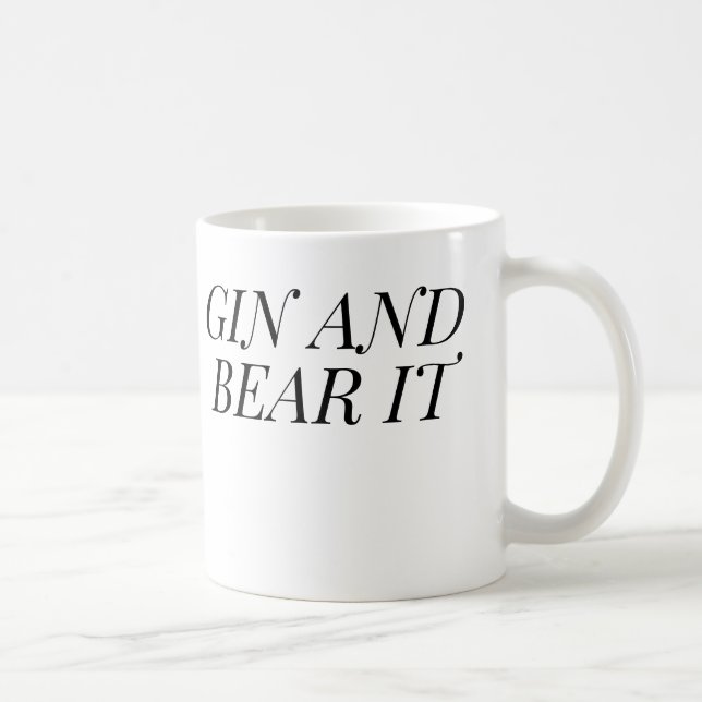 Mug Gin et l'avoir drôle | Cadeau pour amateur de Gin (Droite)