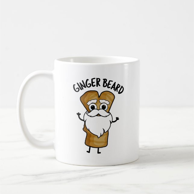 Mug Ginger Beard Drôle Pain d'épices Pain d'épices Pun (Gauche)