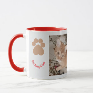 Mug Ginger kitten 2 photos, best therapist, 