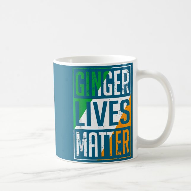 Mug Ginger Lives Irish Flag St Patricks Day Redhead Me (Droite)