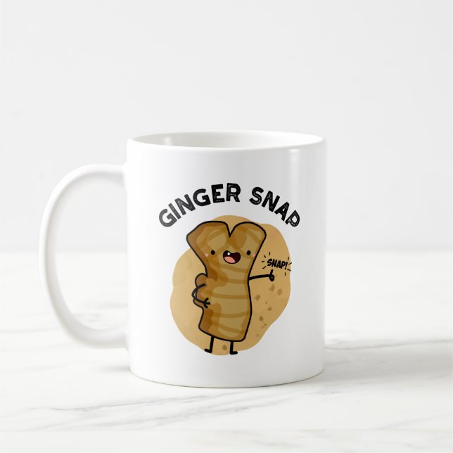 Mug Ginger Snap Funny Food Herb Spice Pun (Gauche)