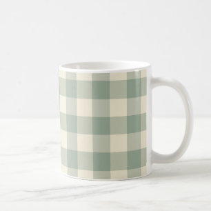 Mug Gingham Presque Réveillé - Carreaux à rayures le l