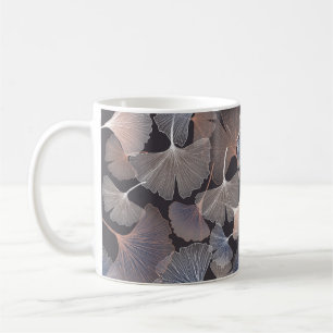 Mug Ginkgo feuilles : élégant motif naturel.