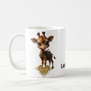 Mug Girafe de bébé en steampunk-dessin animé