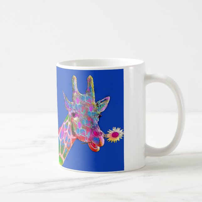 Mug Girafe de tournesol d'art de bruit (Droite)