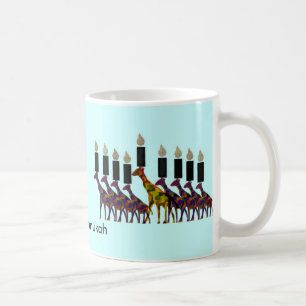 Mug Girafe Hannukah Menorah