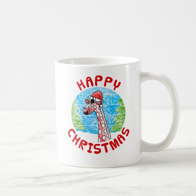 Mug Girafe Noël Animal Faune Nature Enfants (Droite)