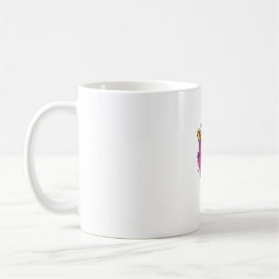 Mug Giraffe Adorable Avec Coeurs Cartoon Love