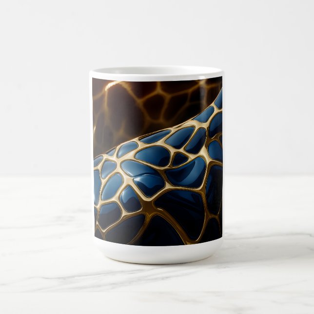 Mug Giraffe bleue dorée (Centre)