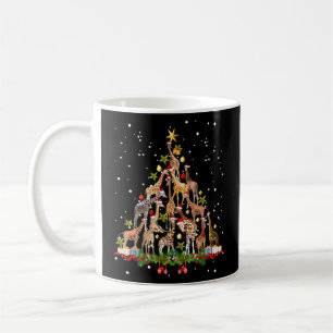 Mug Giraffe de l'arbre de Noël Chandail Noël Jeu de No