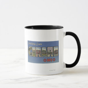Mug Girard, lettre ScenesGirard, OH d'OhioLarge