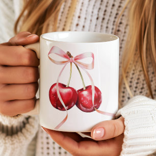 Mug Girly Coquette Cherry