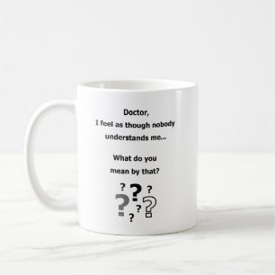 Mug Gitf drôle de plaisanterie d'humour de psychologue