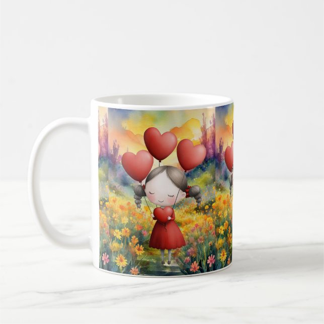 MUG GIVING ALL THE LOVE IN HER HEART (Gauche)