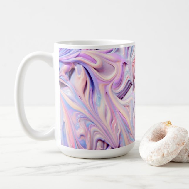 Mug glaçage coloré (Avec donut)