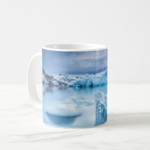 Mug Glace et neige   Lagune Jokulsarlon, Islande