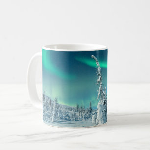 Mug Glace et neige   Northern Lights, Laponie, Finland
