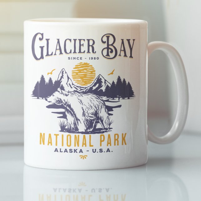 Mug Glacier Bay National Park Charming Woodland view (Créateur téléchargé)