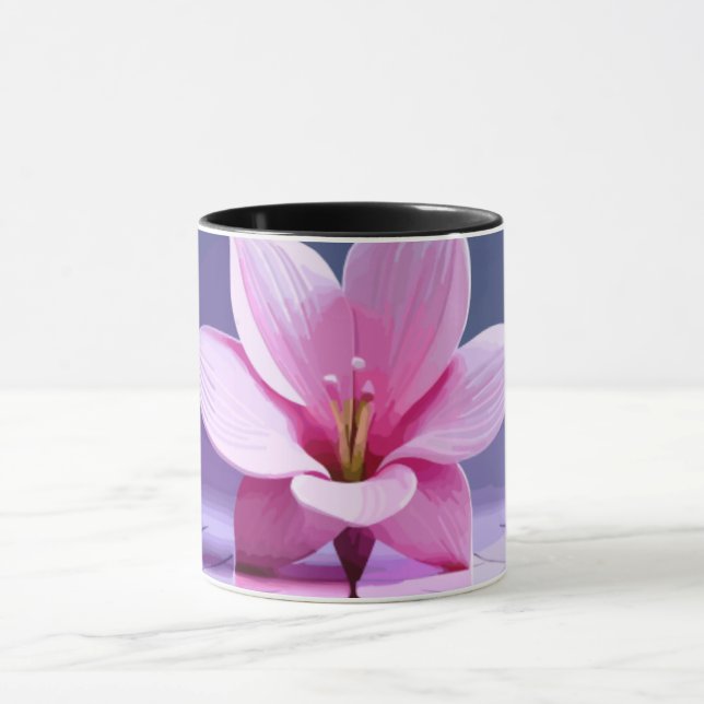 Mug Gladioli Dimensional : Pièce maîtresse rose et vio (Centre)