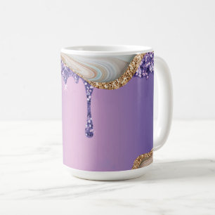 Mug Glam en marbre doré moderne métallisé
