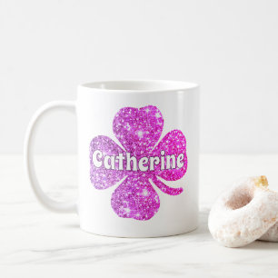 Mug Glam Girl Hot rose Parties scintillant Lucky Clove