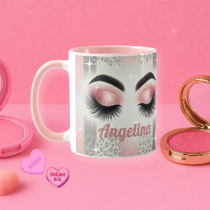Mug Glam Parties scintillant rose cils Musique
