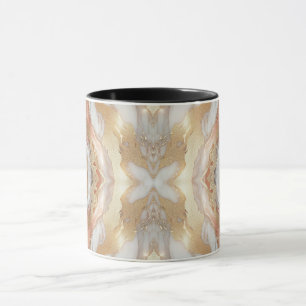 Mug Glam Rose Gold Luxueux Tendance Marbre Papillon