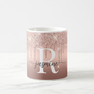 Mug Glam Rose Gold Parties scintillant Drives Ombre Me