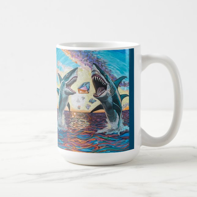 Mug Glamour Chomp-Shark Dressage pour les gemmes brill (Droite)