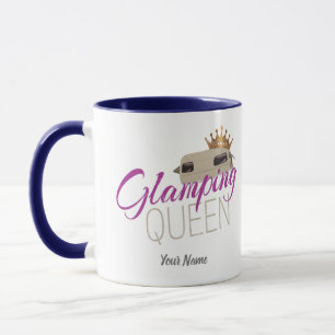 Mug Glamping Queen Camping with vintage caravans