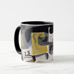 Mug Glass et Newspaper, 1917 (huile sur le