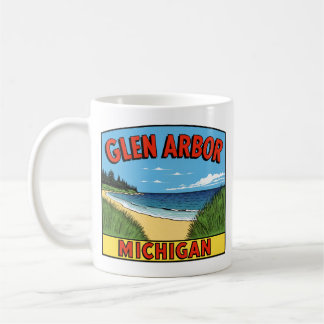 Mug Glen Arbor Michigan Dunes Vintages de sable