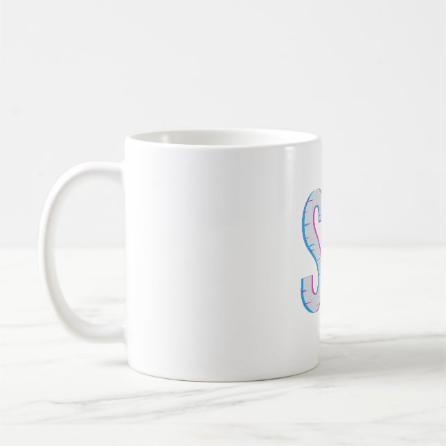 Mug Glitch Pixel "SIP" Conception de café (Gauche)