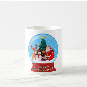 Mug Globe de neige - Musique en céramique de Noël
