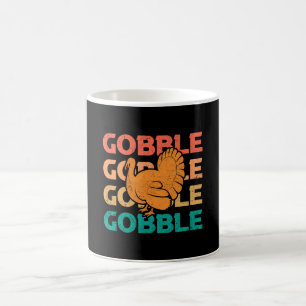 Mug Gloups Gloups Cadeau Drôle de Thanksgiving Rétro D