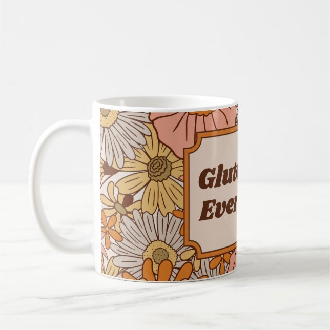 Mug Gluten Libre Tout Orange et esthétique Brown (Gauche)
