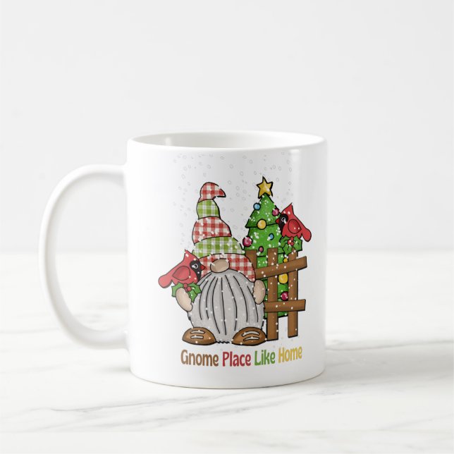 Mug Gnome Cardinal Gnome Personnalisé (Gauche)