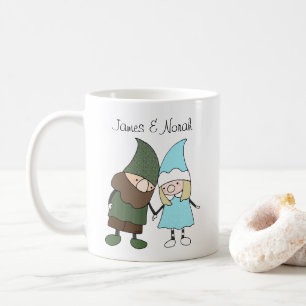 Mug Gnome Couple Nom personnalisé cadeau personnalisé