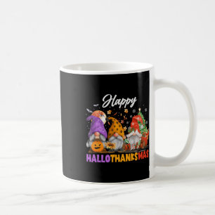 Mug Gnome de Hallothanksmas joyeux Halloween Thanksgiv