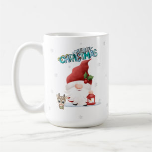 Mug Gnome de Noël de Père Noël mignonne avec renne