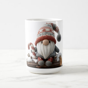 Mug Gnome de Noël mignonne avec un Sucre de canne sur