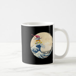 Mug Gnome de surf chevauchant la grande vague d'Hokusa